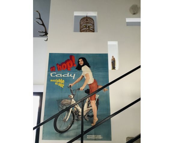 Vintage poster Motobecane Motoconfort Cady "And Hop!" - 1968