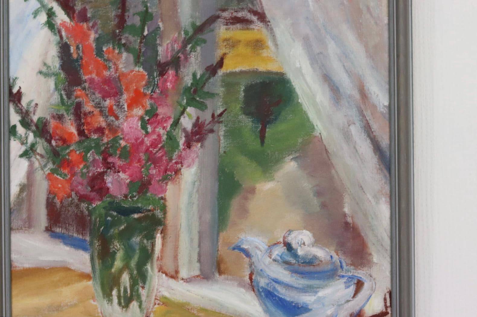 Flowers and teapot