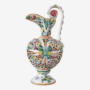 Verseuse en céramique Perforée réalisée par Giovanni Lapucci à Monte San Savino (Italie), Années 60-