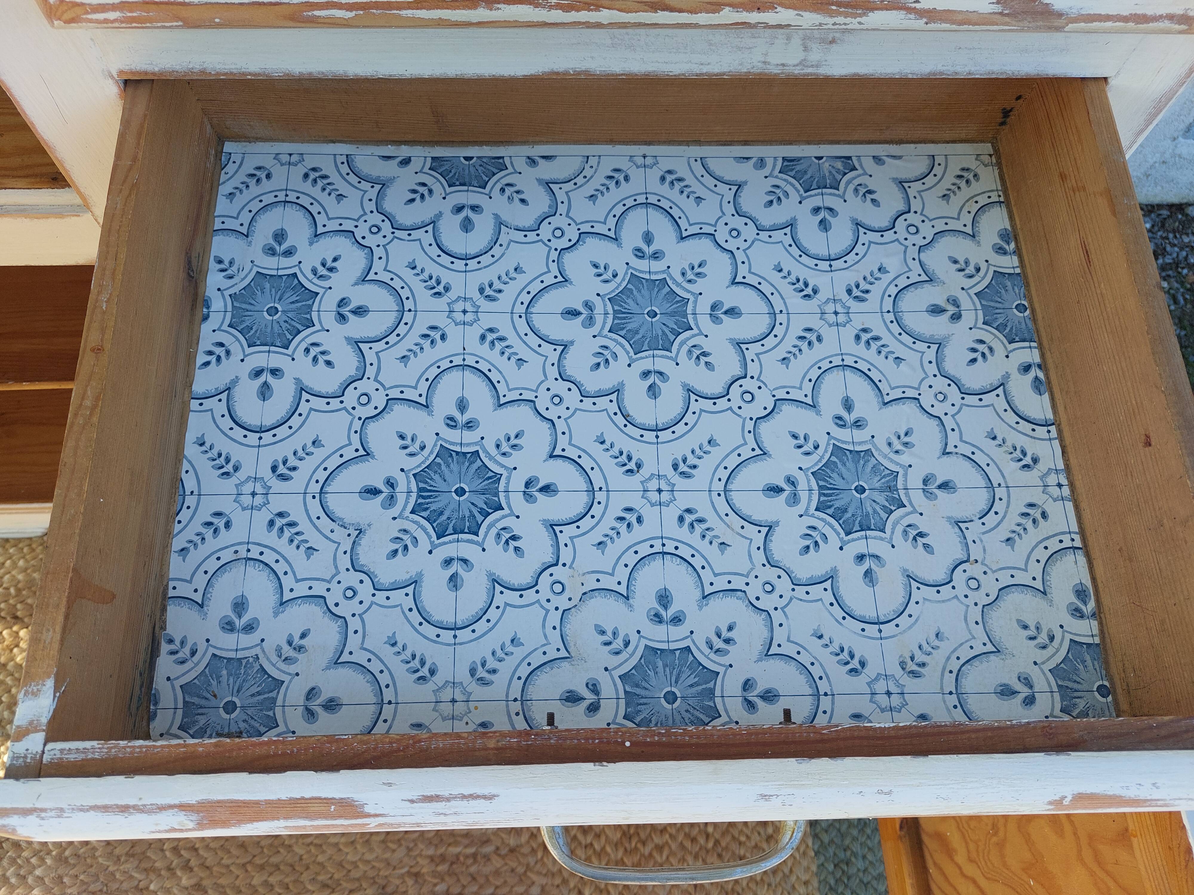 Mado chippy paint white sideboard