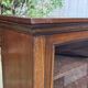 19th-century English mahogany display cabinet