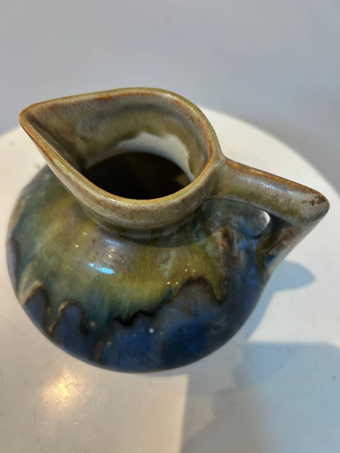 Enamelled stoneware pot Metenier