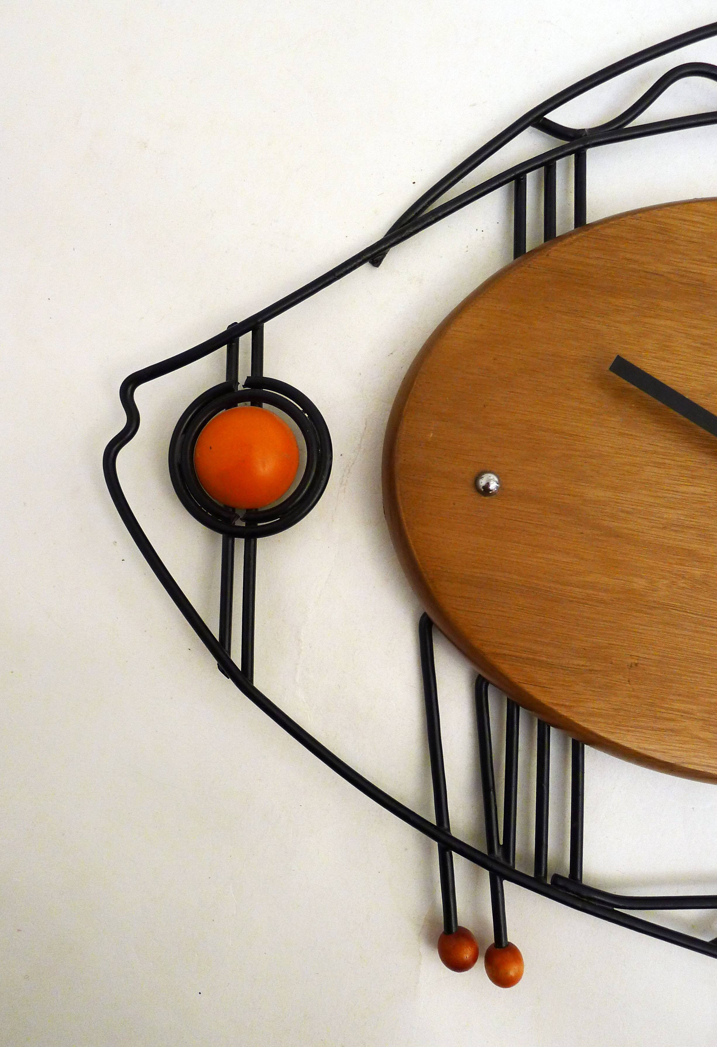 Fish midcentury clock