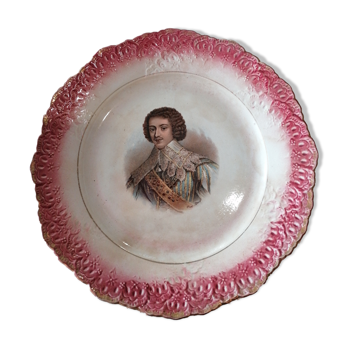 Old earthenware plate