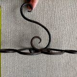 Wrought iron patère