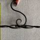 Wrought iron patère