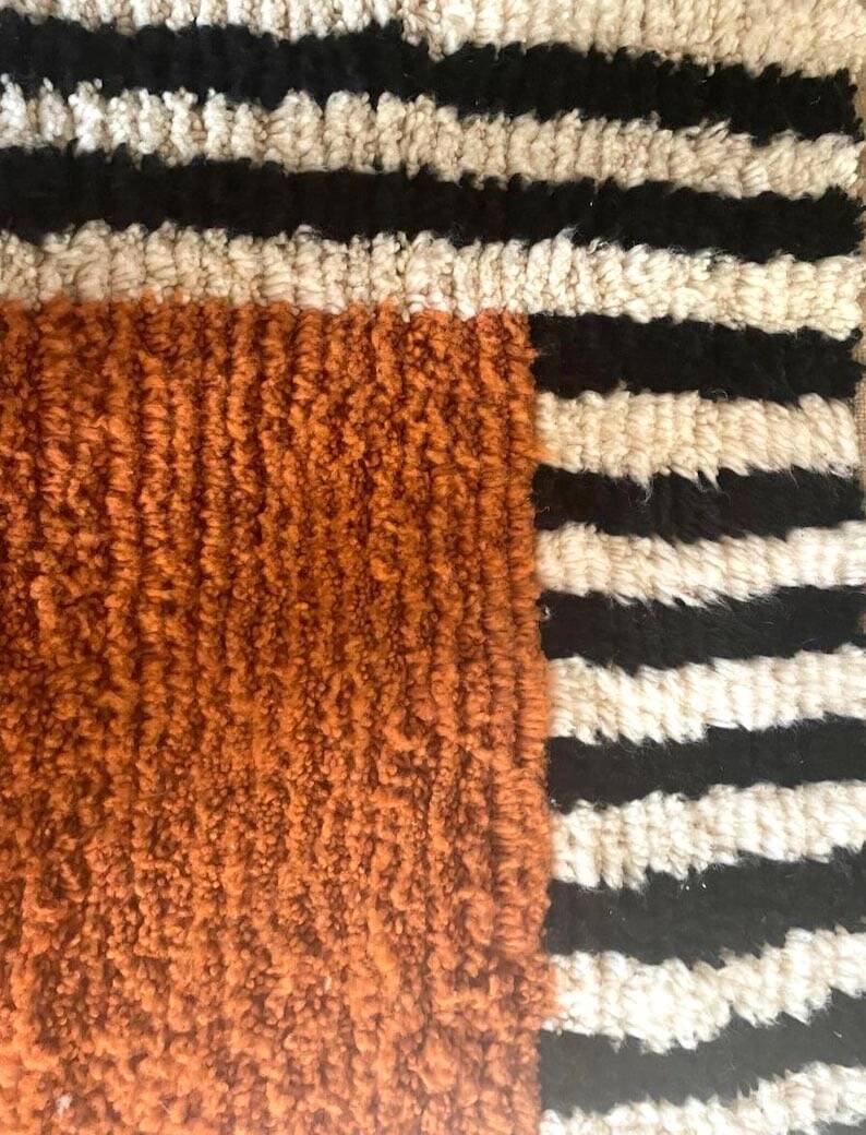 Handmade pure wool rug for your space size 2/3 m.
