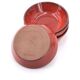 Four red ceramic dessert bowls from Vallauris, 1970s