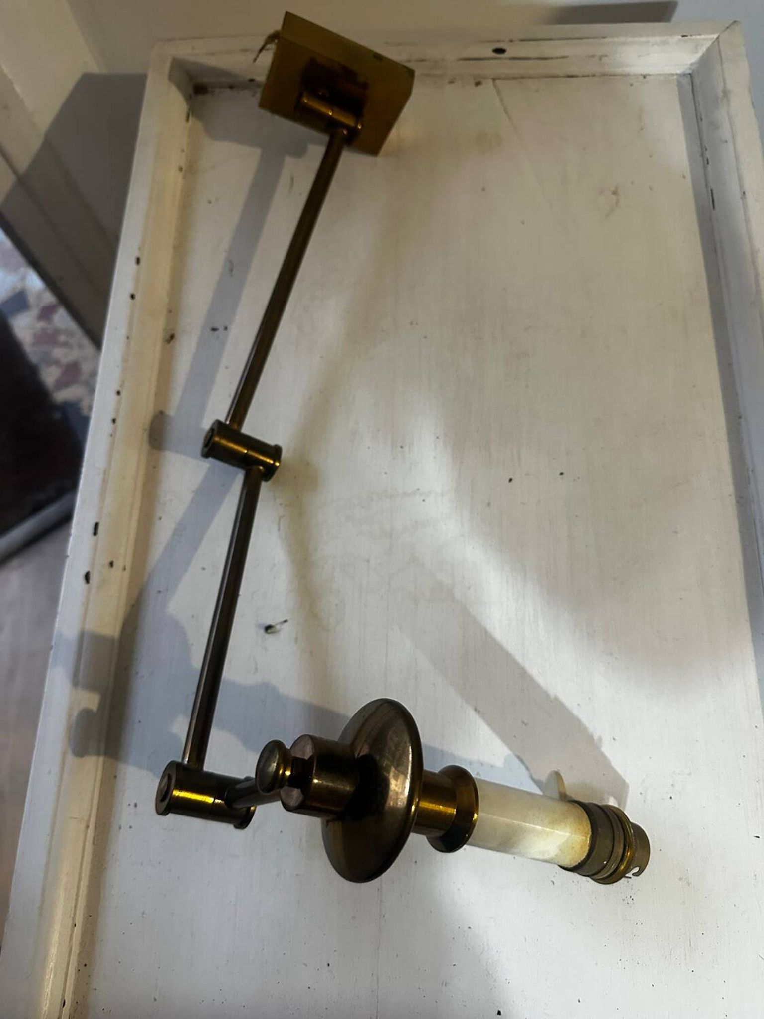 Pair of articulated wall sconces - Georges W Hansen Metalart - 1950 -