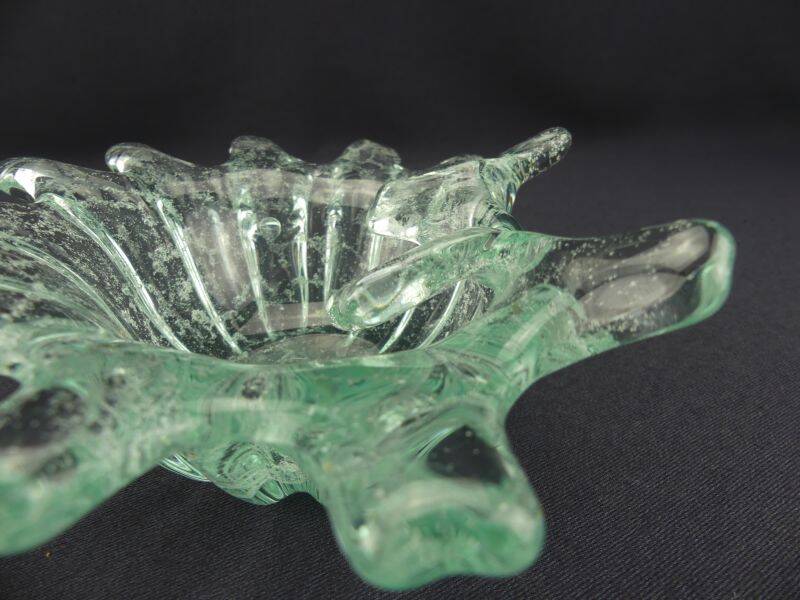 Coupe vide-poche en verre bullé