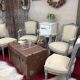Pair of antique Louis XVI style chairs, completely renovated