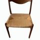 wooden and straw chairs from the 50s