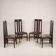 Chaises Ingram Low en bois de frêne au style de Glasgow de Charles Rennie Mackintosh pour Cass