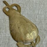 Enamelled brass pear cup