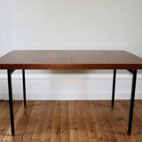 Vintage modernist teak table Paul Geoffroy Roche Bobois 1960s