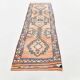 Tapis de couloir en laine naturelle, 3 x 11 pouces, saumon pastel et rose, 87 x 342 cm