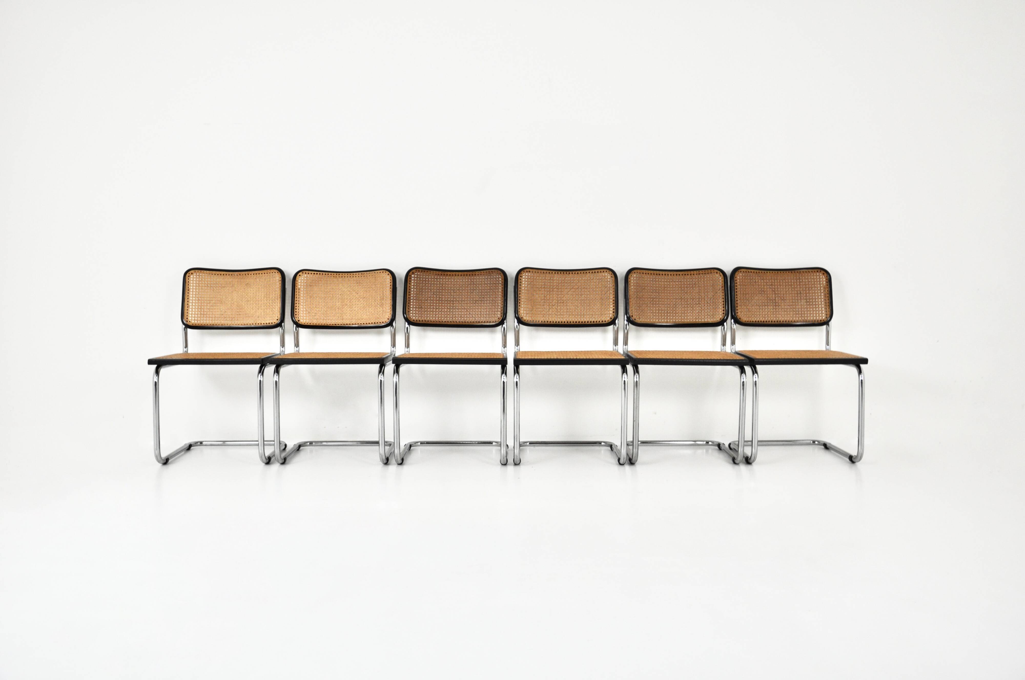 Set of 6 B32 style dining room chairs
