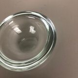 Murano heavy clear glass shell bowl, by Gino Cenedese Italy, 1960