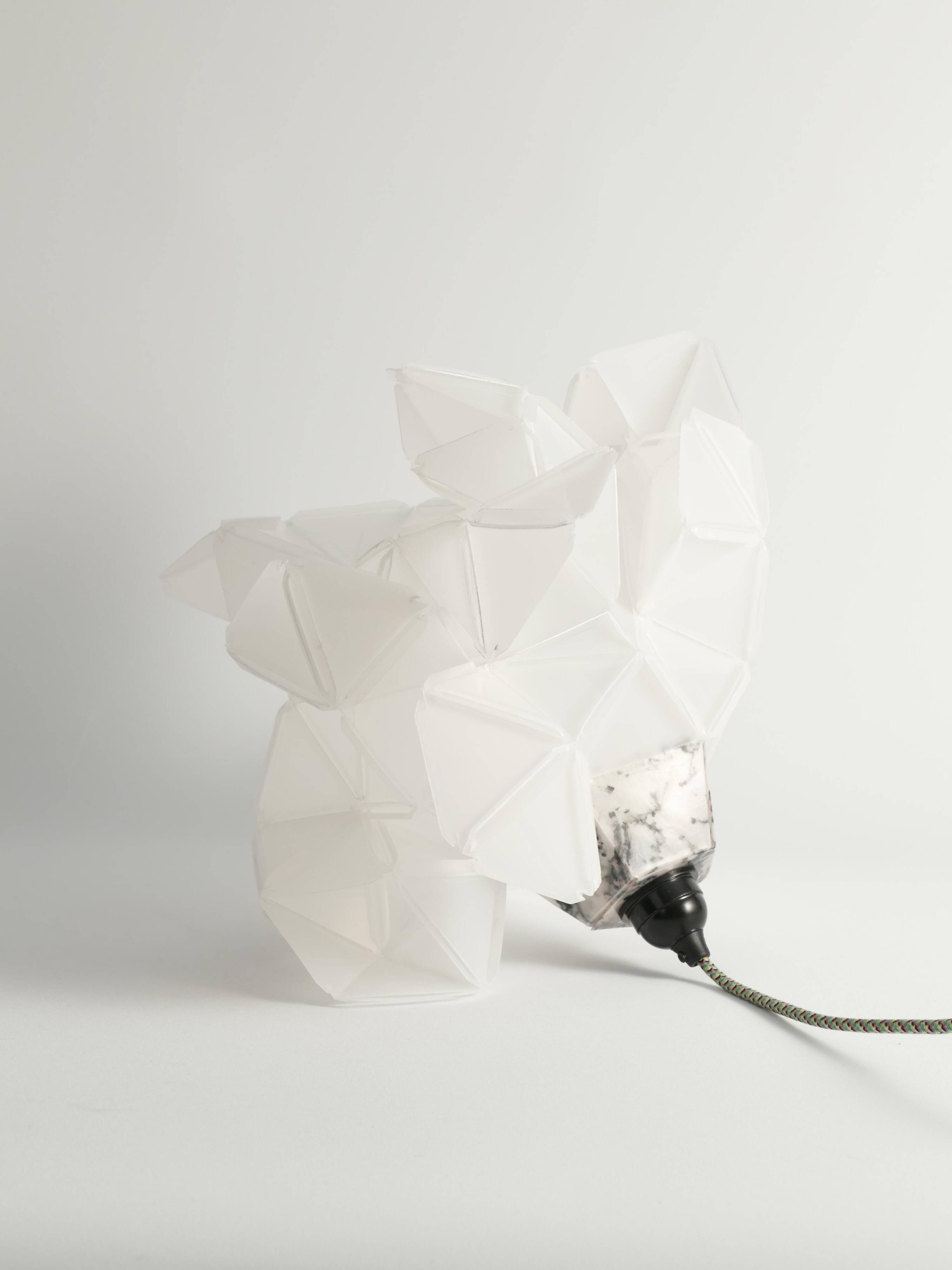 Labyrinth, Hazy, Artisan Table Lamp Light Sculpture, By Republiken