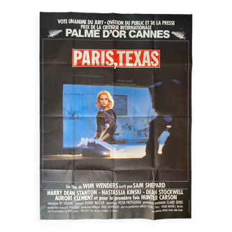 Affiche cinéma originale "Paris, Texas" Wim Wenders 120x160cm 1984