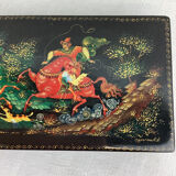 Lacquered box from Russia hand painted