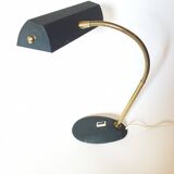 Black airplane desk lamp 1950