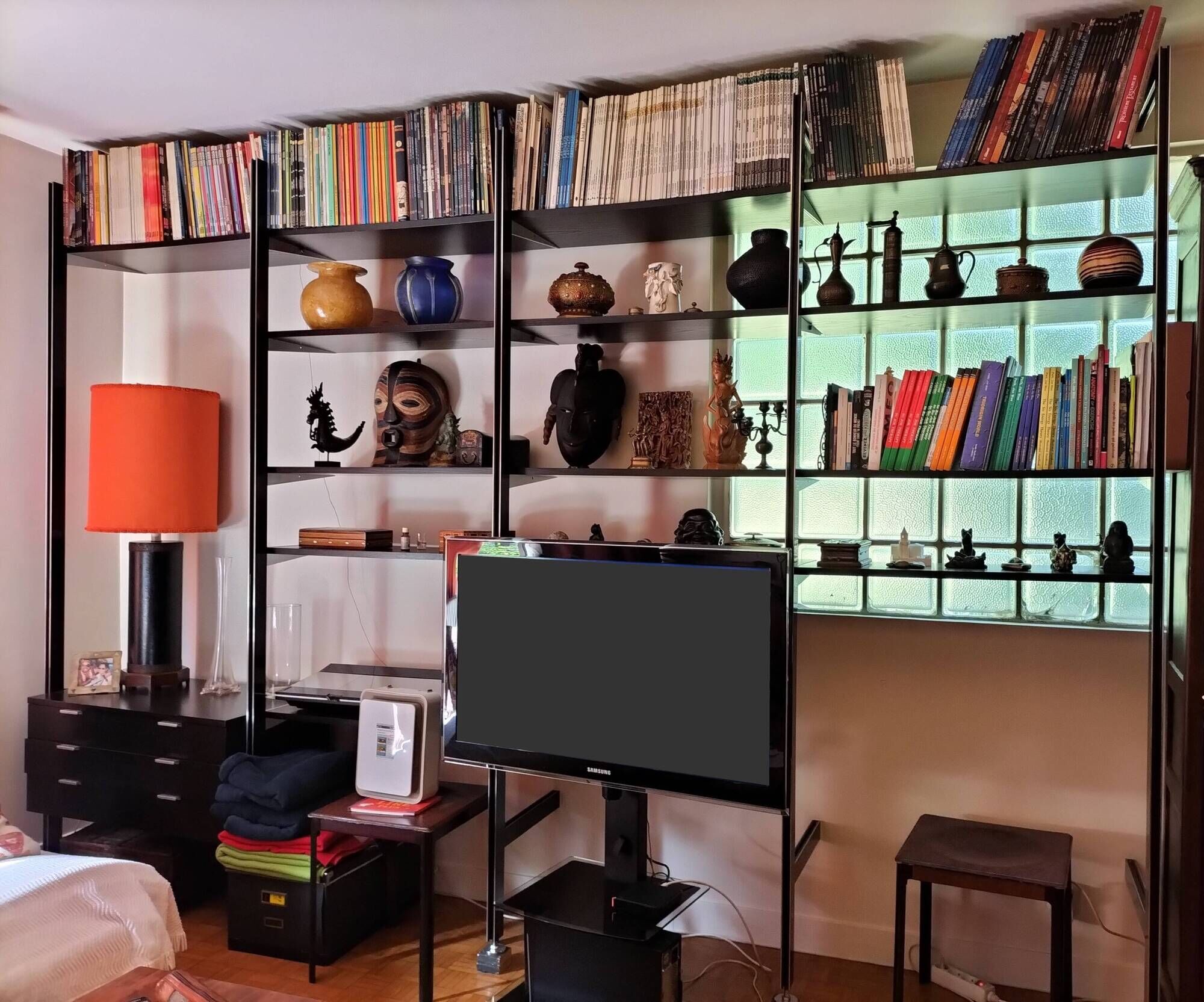 Modular Library CSS by George Nelson, RN Black Ash Finish
