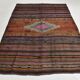 Tapis Kilim Anatolien Vintage – Rayures Ethniques, Tissé Main , 176x242 Cm