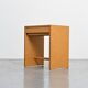 Rare stool in particle board by Max Bill, Ulm, circa 1962.