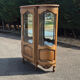 Large curved display cabinet in cherry wood in Louis XV style – 20th century