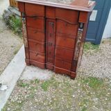 Commode semainier ancien plateau marbre style louis xvi