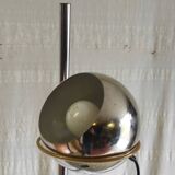 Eyeball type floor lamp/reading light in chrome metal - 1970s