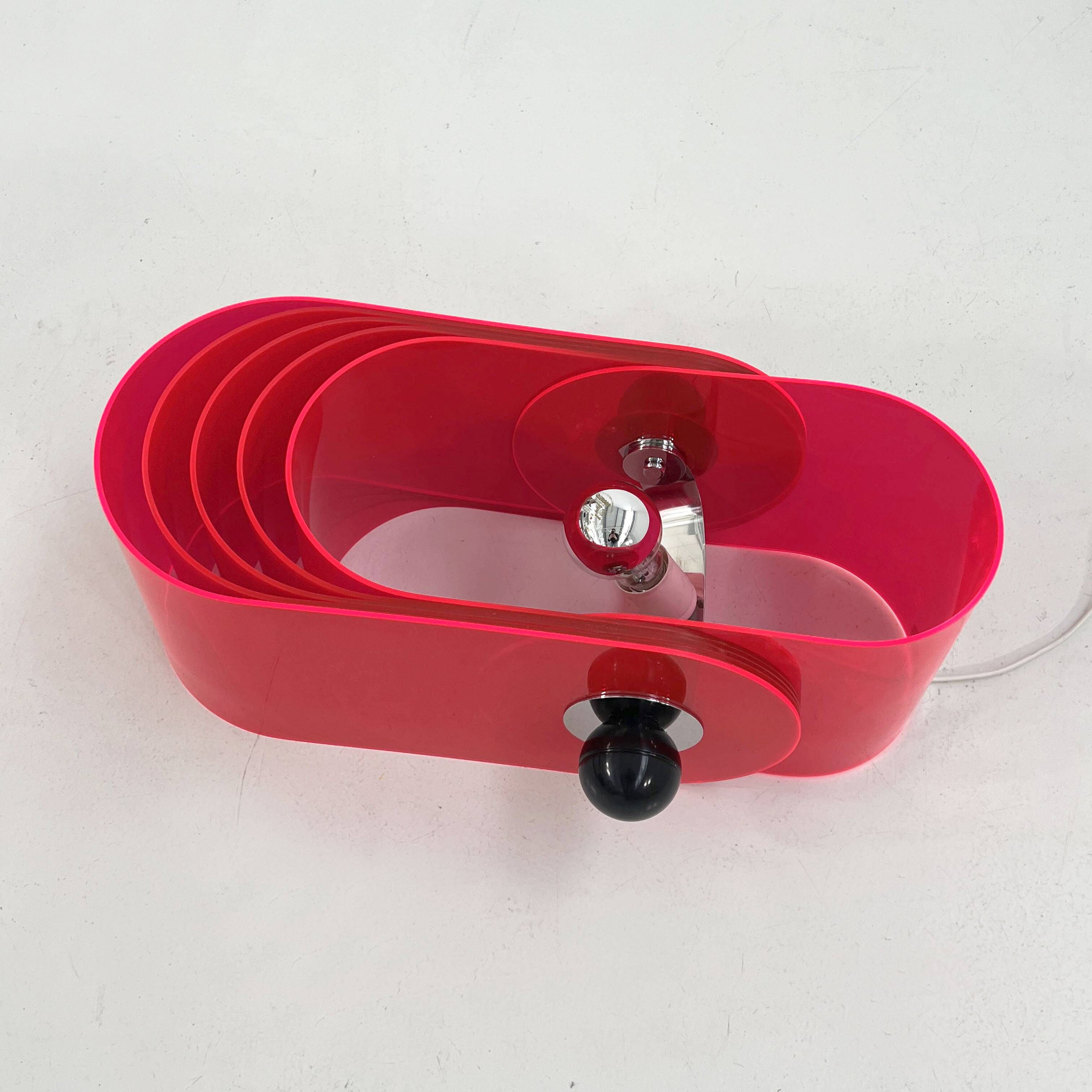 Lampe Gherpe Rose par Superstudio pour Design Centre Poltronova, 1968