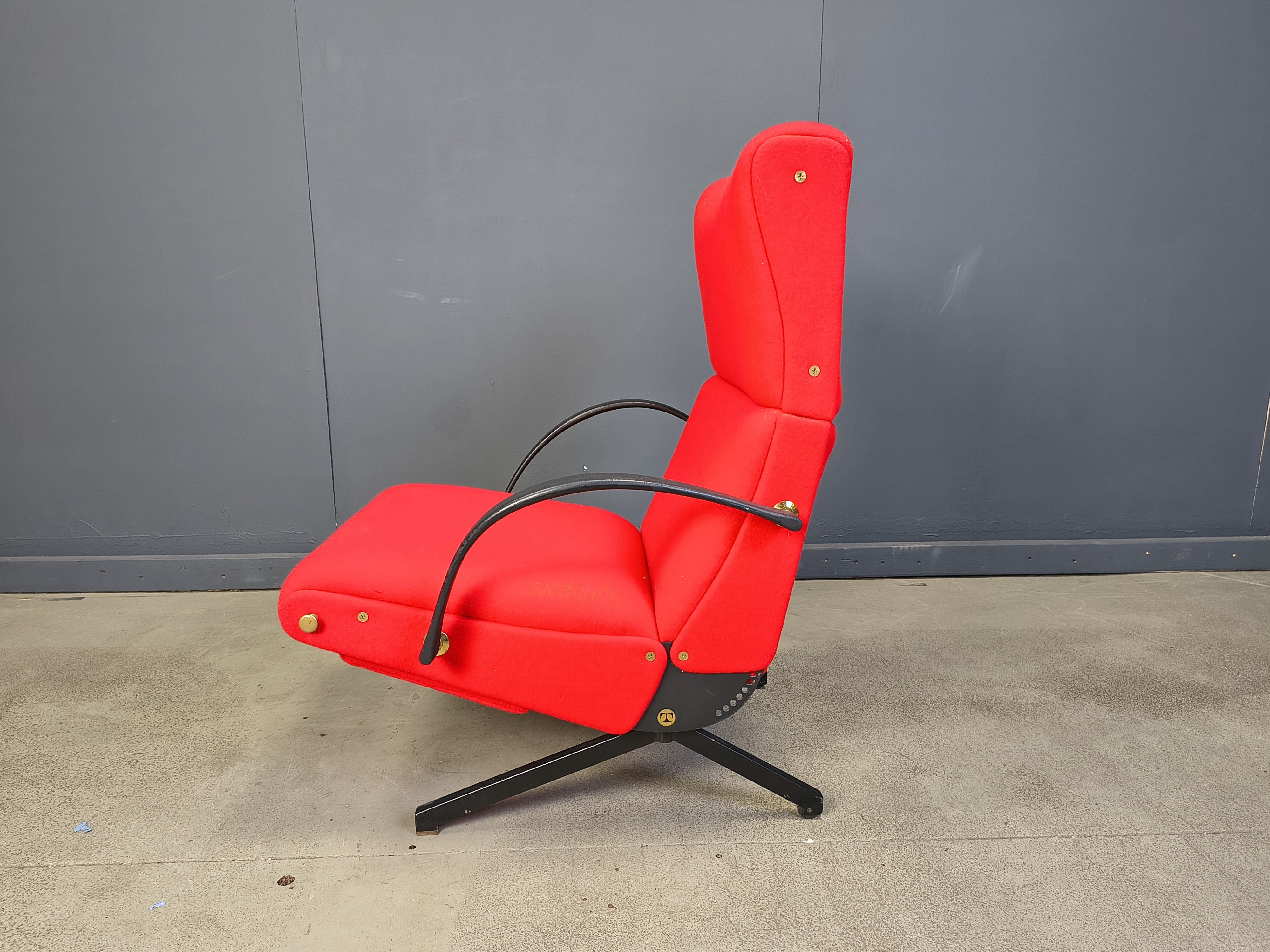 Fauteuil lounge P40 vintage par Osvaldo Borsani pour Tecno, années 1960.