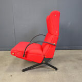 Fauteuil lounge P40 vintage par Osvaldo Borsani pour Tecno, années 1960.