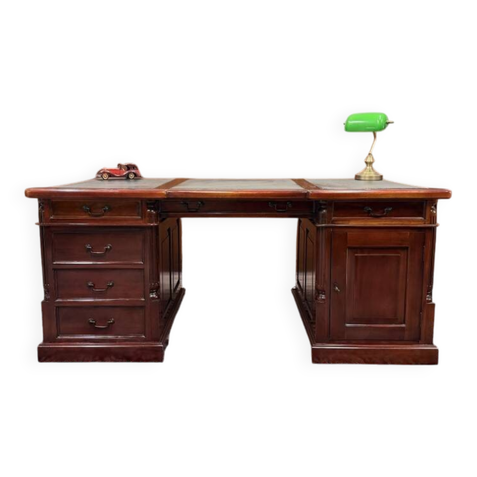 Classic English Chesterfield Partnerdesk Desk
