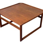 Table basse en teck des années 60-70 Kubus par Jalk Vodder Andersen pour Dyrlund Danemark
