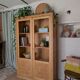 Vintage 1950s light oak school display cabinet – Vintage bookshelf
