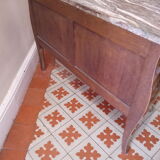 Chest of drawers 2 drawers Louis XV curved rosewood