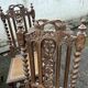 4 Henri II style chairs with twisted columns and cane seats