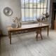 Farmhouse table with spindle legs in oak and pine, 2.5m