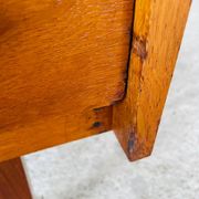 Vintage Scandinavian style oak chest of drawers circa 70's