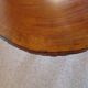 Tripod coffee table - solid okoumé wood - organic shape - brutalist style