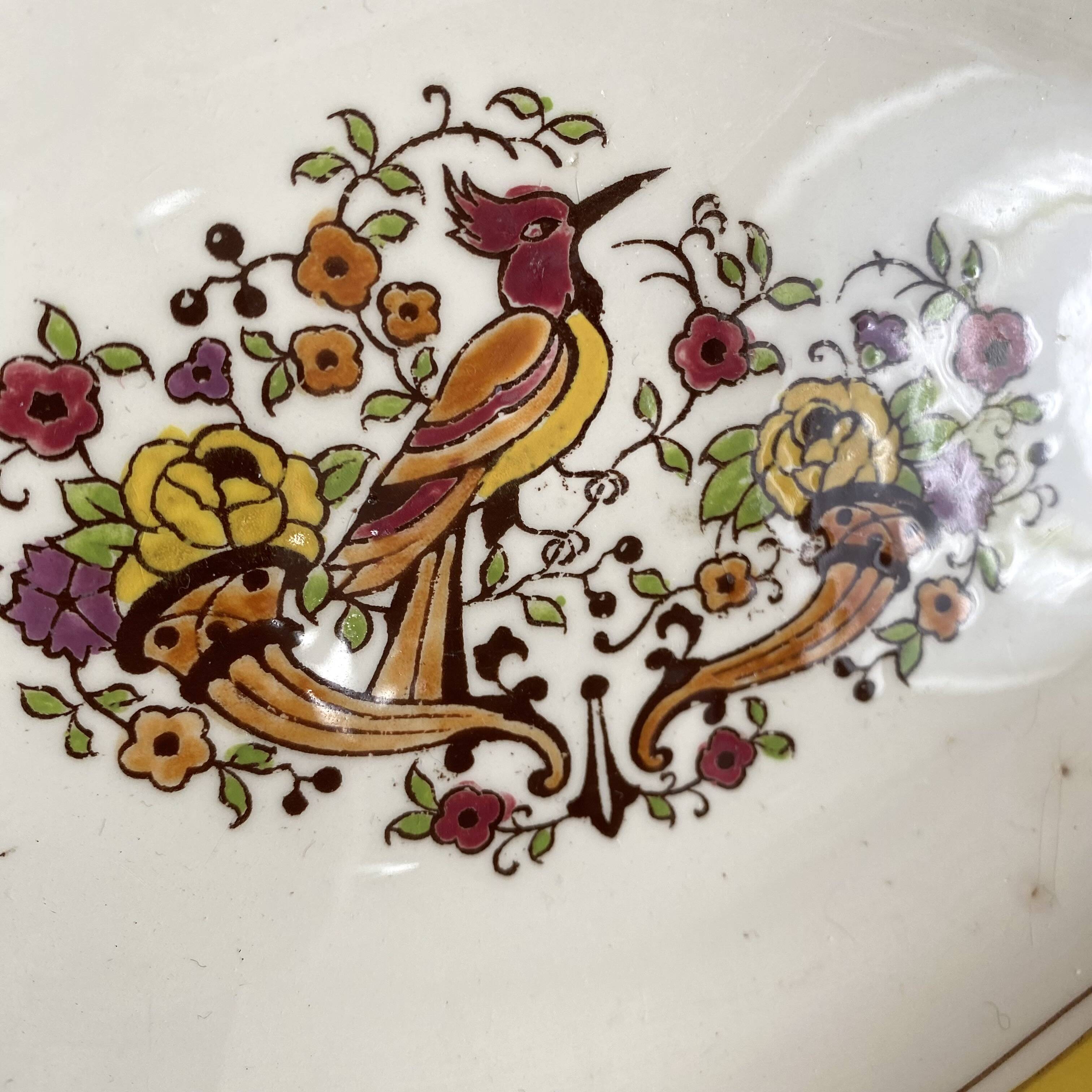 Antique Boch La Louvière Belgium dish