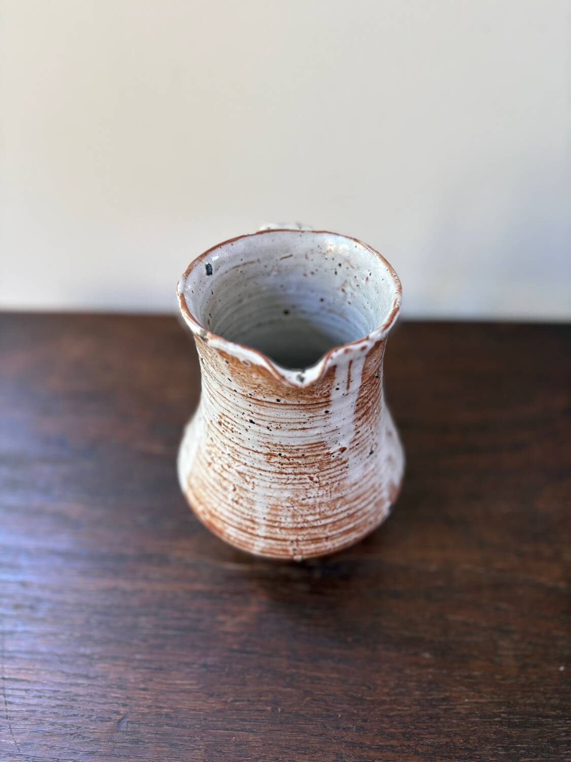 Chantal and Thierry Blanc ceramic pitcher, vintage 70s