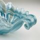 Vintage Italian Blue Art Glass Vase, 1990s