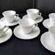 6 Limoges porcelain coffee cups