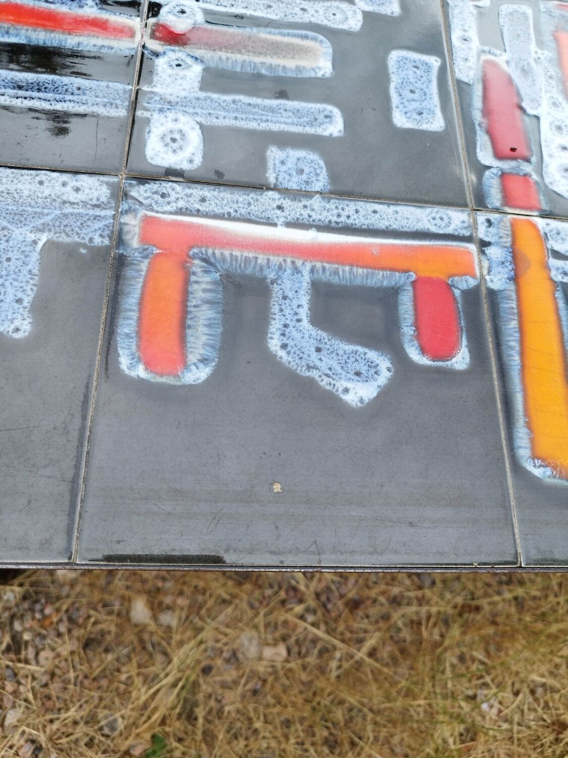 Ceramic iron coffee table ADRI Vallauris