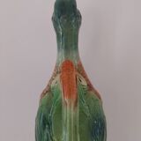 Water jug in slipware from the 1960s. Decorated with a coloured duck. Unmarked.