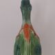 Pichet à eau en barbotine années 60. Décor canard coloré. Non signé